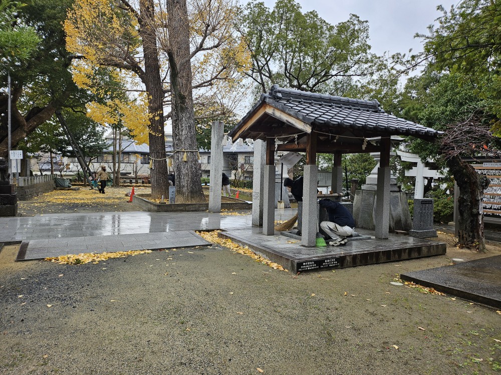 令和7年 地元神社の清掃活動