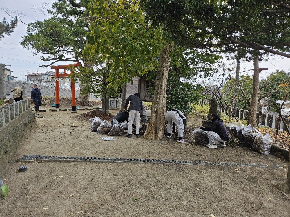 令和7年 地元神社の清掃活動