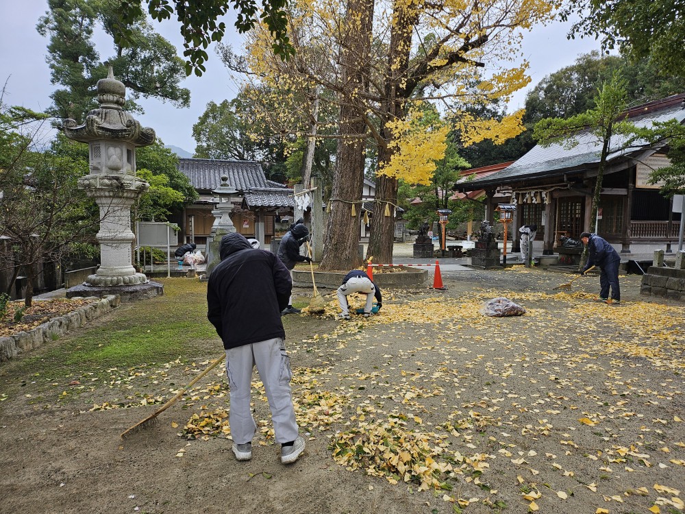 令和7年 地元神社の清掃活動
